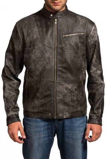 Star-crossed-greg-finley-distressed-black-jacket  men's genuine lambskin leather jacket