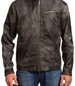 Star-crossed-greg-finley-distressed-black-jacket  men's genuine lambskin leather jacket