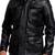 Terminator-genisys-black-leather-jacket men's genuine lambskin leather jacket