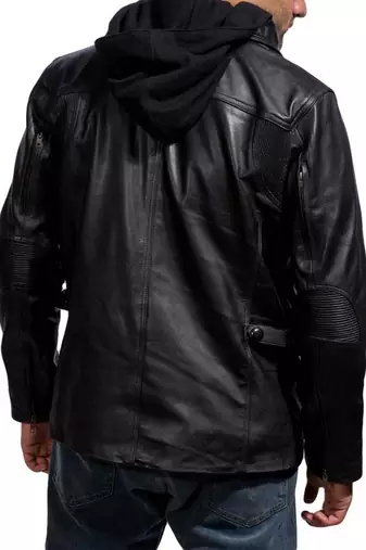 Terminator-genisys-black-leather-jacket men's genuine lambskin leather jacket