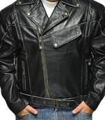 Terminator-vintage-distressed-biker-jacket men's genuine lambskin leather jacket
