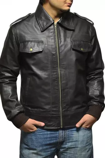 The-avengers-steve-rogers-chris-evans-bomber-jacket men's genuine lambskin leather jacket