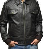 The-avengers-steve-rogers-chris-evans-bomber-jacket men's genuine lambskin leather jacket