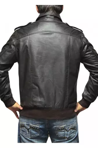 The-avengers-steve-rogers-chris-evans-bomber-jacket men's genuine lambskin leather jacket
