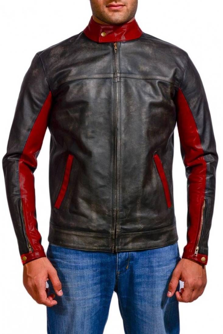 The-dark-knight-bruce-wayne-jacket men's genuine lambskin leather jacket