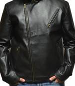 Tony-stark-iron-man-black-leather jacket men's genuine lambskin leather jacket