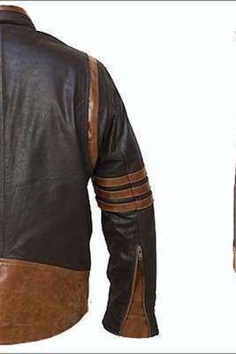 X-men-wolverine-jacket men's genuine lambskin leather jacket 2