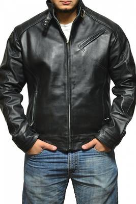 Jeremy-renner-bourne-legacy-leather-jacket men's genuine lambskin leather jacket 1