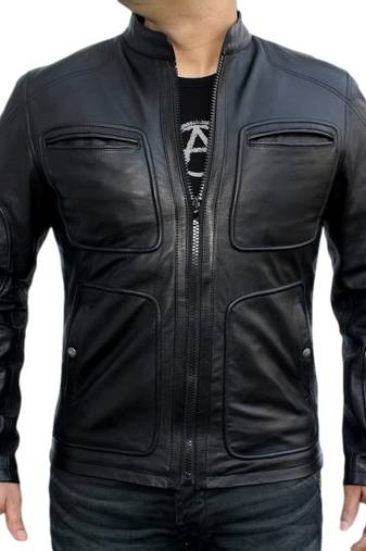 James t. kirk star trek leather jacket men's genuine lambskin leather jacket