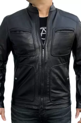 James t. kirk star trek leather jacket men's genuine lambskin leather jacket