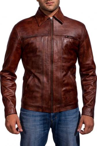 Inception-cobb-leonardo-dicaprio-jacket men's genuine lambskin leather jacket