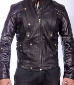 Guardians-of-the-galaxy-star-lord-black-jacket men's genuine lambskin leather jacket