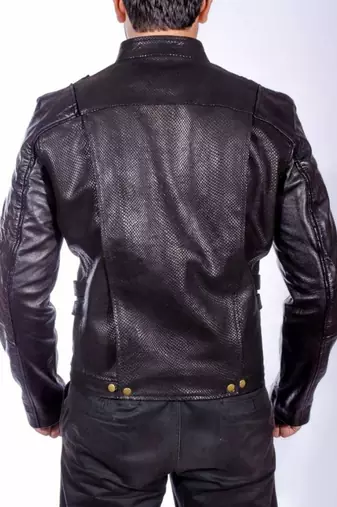 Guardians-of-the-galaxy-star-lord-black-jacket men's genuine lambskin leather jacket