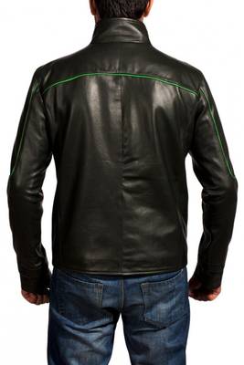 Green-lantern-jacket-side-jacket men's genuine lambskin leather jacket 2