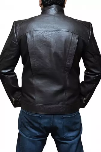 Ghosts-of-girlfriends-past-leather jacket men's genuine lambskin leather jacket