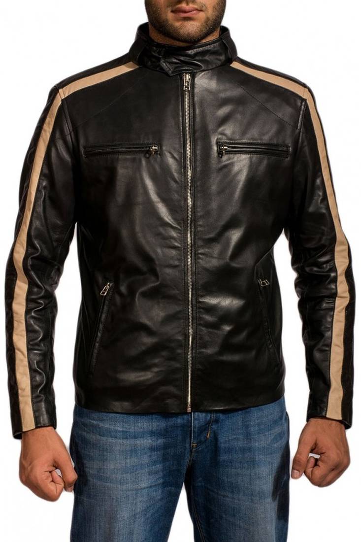 Flash-gordon-eric-johnson-jacket men's genuine lambskin leather jacket