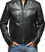Fast-furious-6-vin-diesel-leather jacket men's genuine lambskin leather jacket