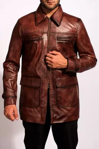Defiance-daniel-craig-jacket men's genuine lambskin leather jacket