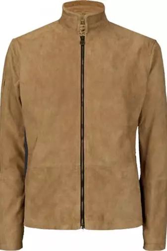 Daniel craig morocco blouson jacket men's genuine lambskin leather jacket