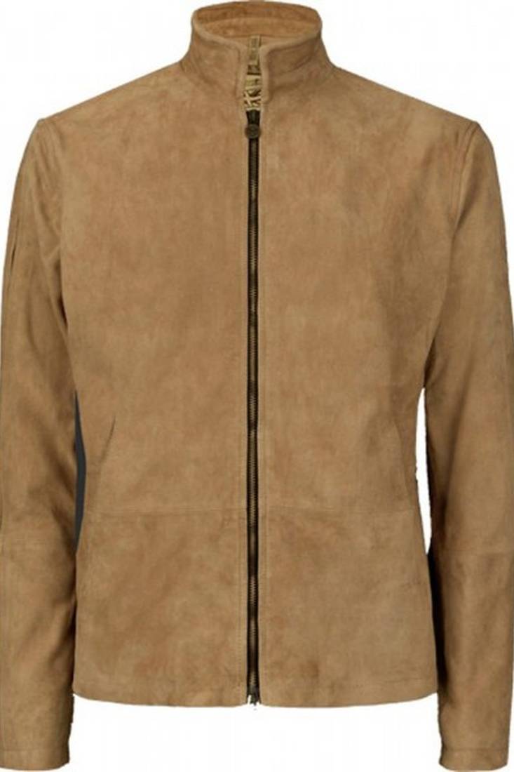 Daniel craig morocco blouson jacket men's genuine lambskin leather jacket