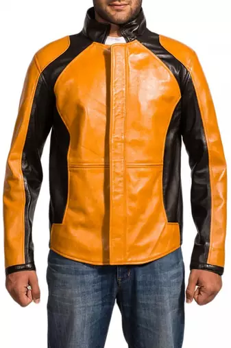 Cole-macgrath-infamous-jacket men's genuine lambskin leather jacket