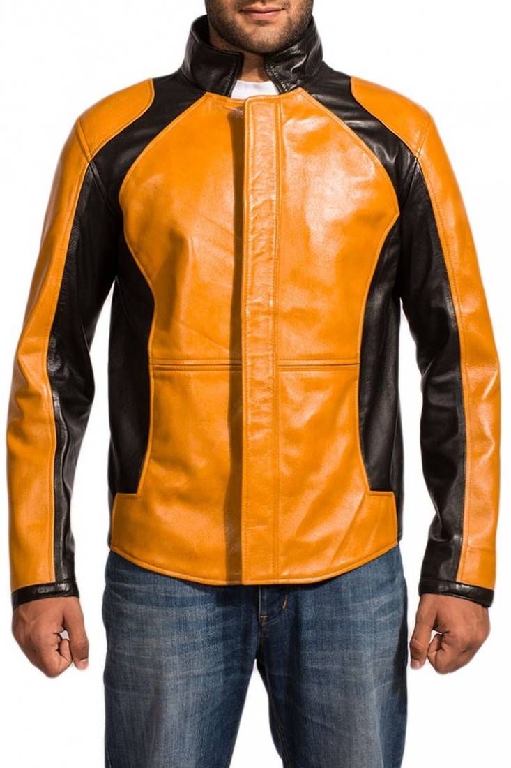 Cole-macgrath-infamous-jacket men's genuine lambskin leather jacket
