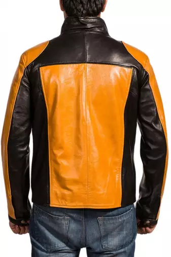 Cole-macgrath-infamous-jacket men's genuine lambskin leather jacket