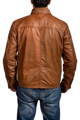Casual-brown-inception-arthur-jacket men's genuine lambskin leather jacket 2