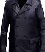 Blood ties clive owen black leather jacket men's genuine lambskin leather jacket