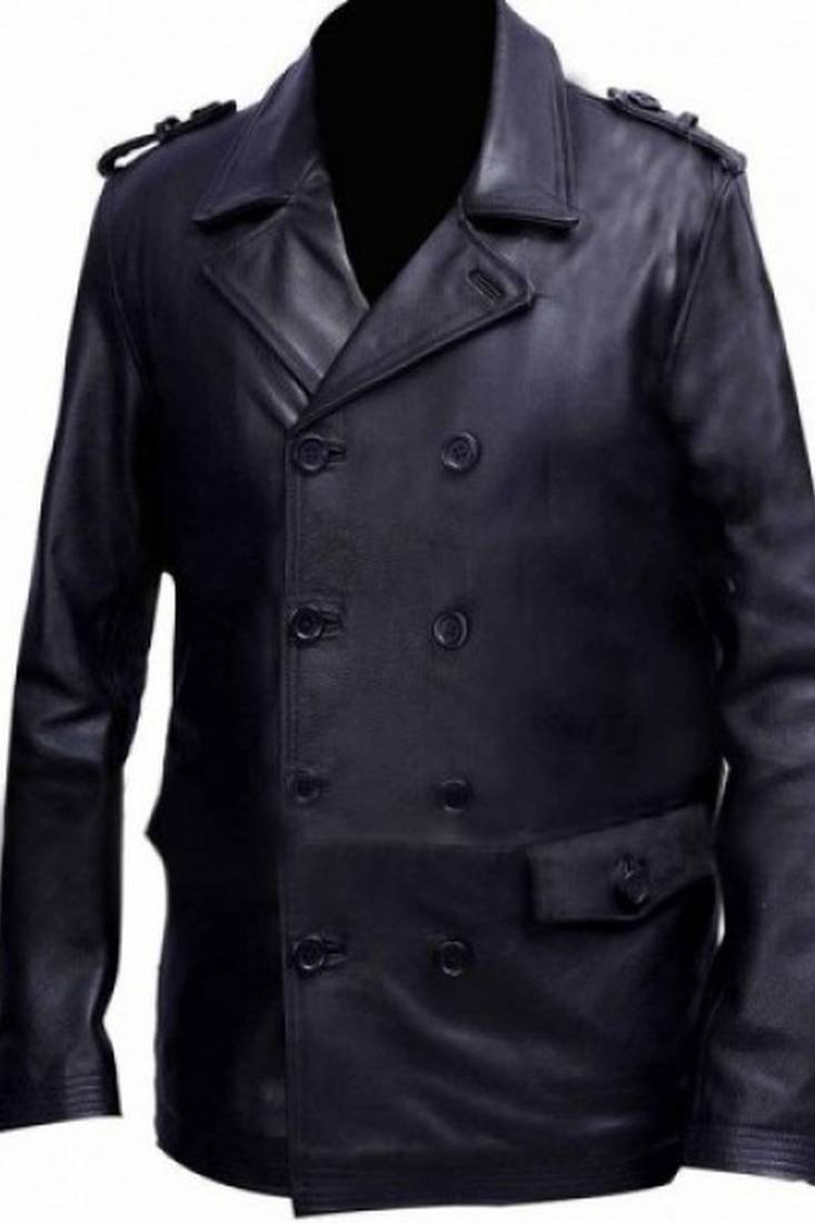 Blood ties clive owen black leather jacket men's genuine lambskin leather jacket