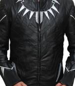Civil-war-black-panther-leather-jacket men's genuine lambskin leather jacket