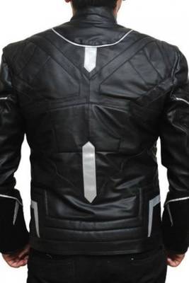 Civil-war-black-panther-leather-jacket men's genuine lambskin leather jacket 2