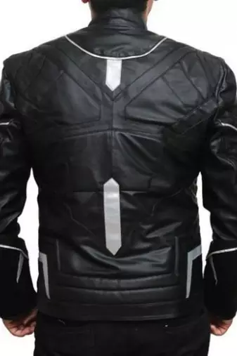 Civil-war-black-panther-leather-jacket men's genuine lambskin leather jacket
