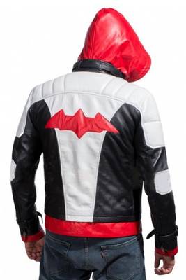Batman-arkham-knight-red-hood-leather only jacket men's genuine lambskin leather jacket 2