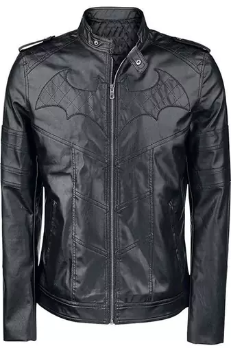 Batman arkham knight biker jacket men's genuine lambskin leather jacket