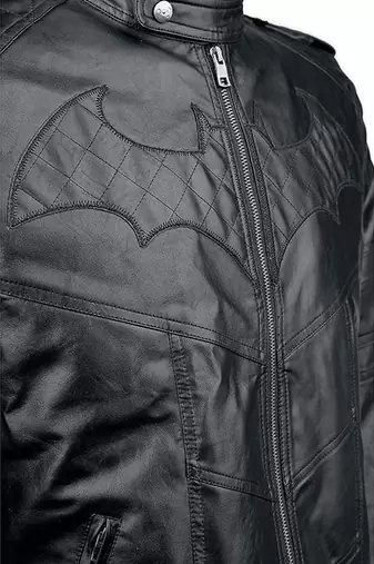 Batman arkham knight biker jacket men's genuine lambskin leather jacket