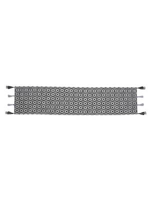  stave tribal cotton black table runner (6 seater)    3