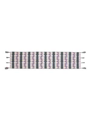  stave tribal cotton ivory table  runner (6 seater)    3