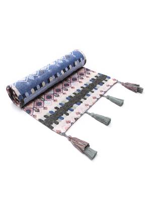  stave tribal cotton ivory table  runner (6 seater)    4