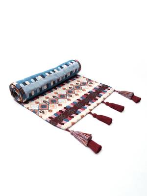  stave tribal cotton ivory table runner (6 seater)     3