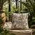  off white animal print cotton cushion cover (16"x16")