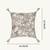  off white animal print cotton cushion cover (16"x16")