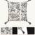  off white animal print cotton cushion cover (16"x16")
