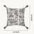  off white animal print cotton cushion cover (16"x16")