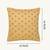  gold floral embroidered faux silk cushion cover (16"x16")