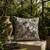  off white animal print cotton cushion cover (16"x16")