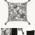  off white animal print cotton cushion cover (16"x16")