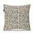  sage green floral embroidered cotton cushion cover (16"x16")