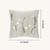  sage green floral embroidered cotton cushion cover (16"x16")