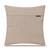  beige botanical embroidered cotton cushion cover (16"x16")